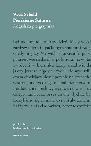 "Pierścienie Saturna. Angielska pielgrzymka" - W.G. Sebald